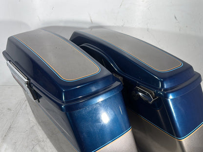 1998 Harley Touring FLHTCUI Electra Glide Ultra OEM Left Right Saddlebags Luggage NOKey