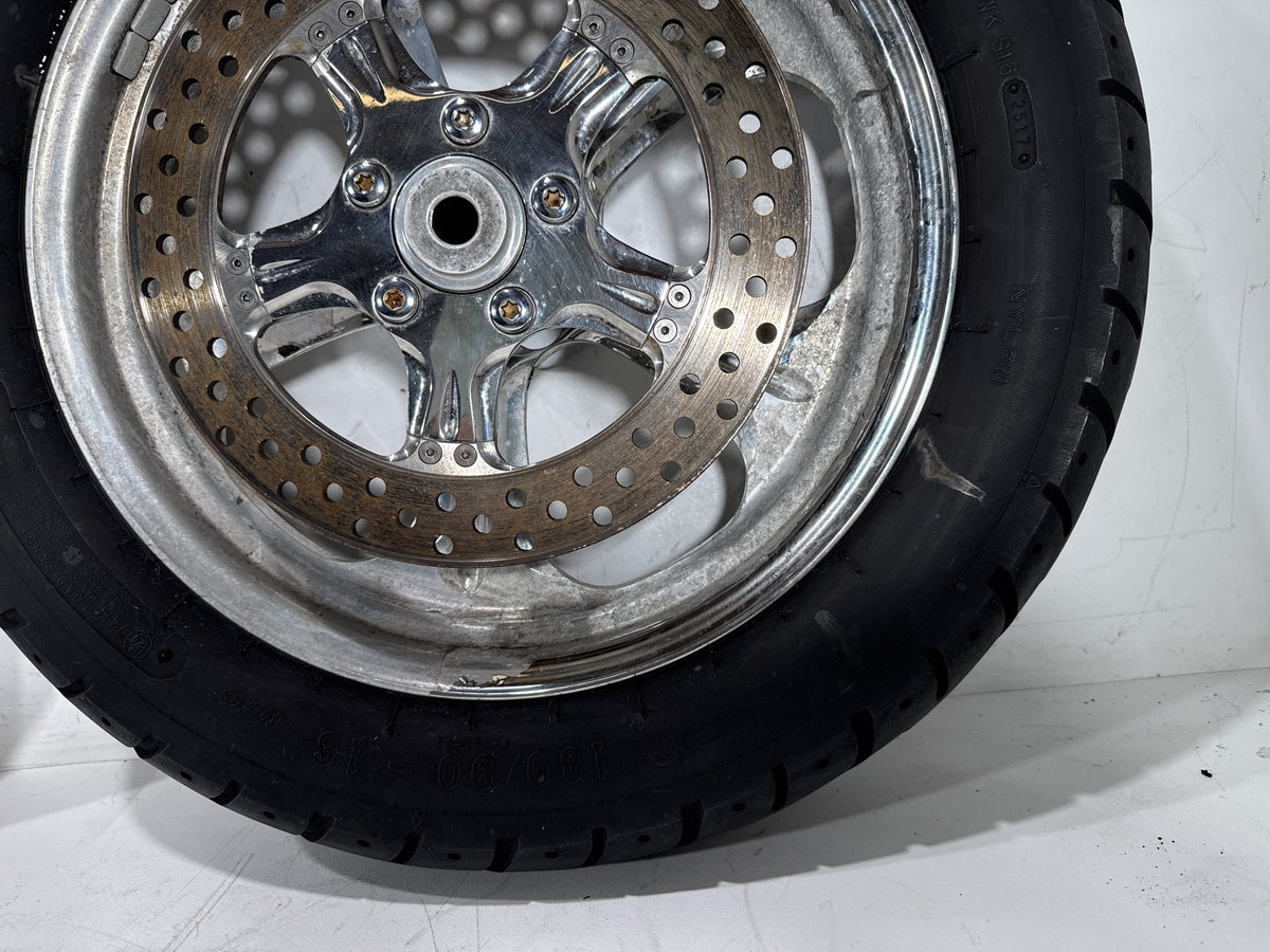 2001 Harley Softail Standard Front Rear Wheel Rim Tire MH90/21 130/90-16 16" 21"