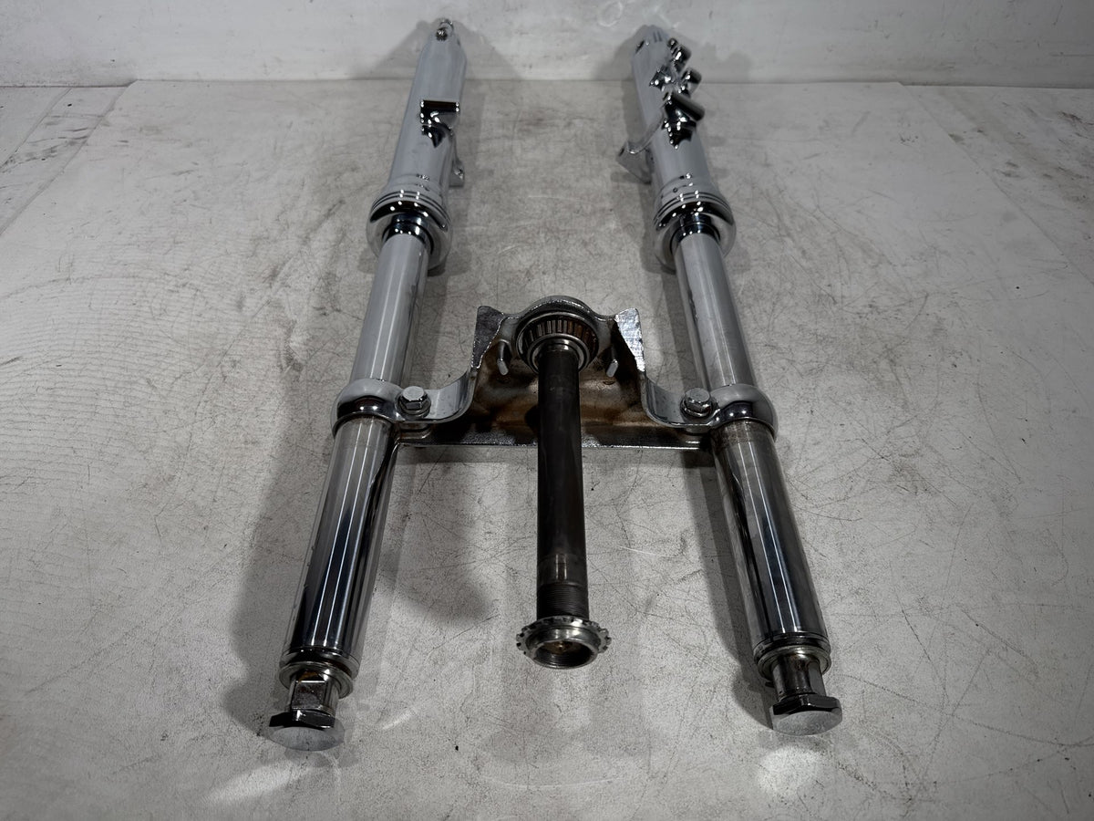 2002 Harley Dyna Wide Glide FXDWG OEM Front Left & Right Fork Legs Sliders