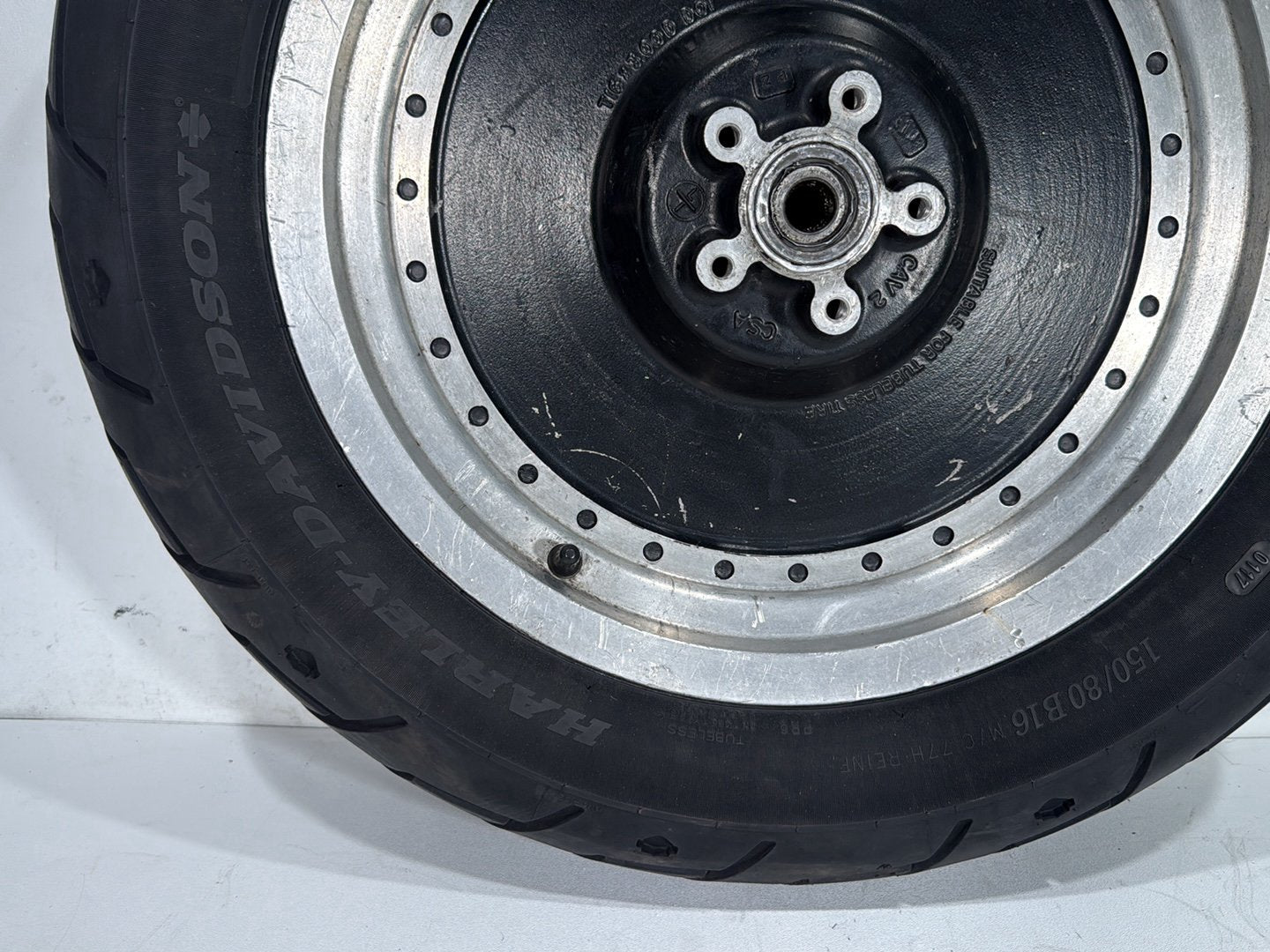 2000 Harley Dyna FXDWG Wide Glide OEM Rear Wheel Rim Tire