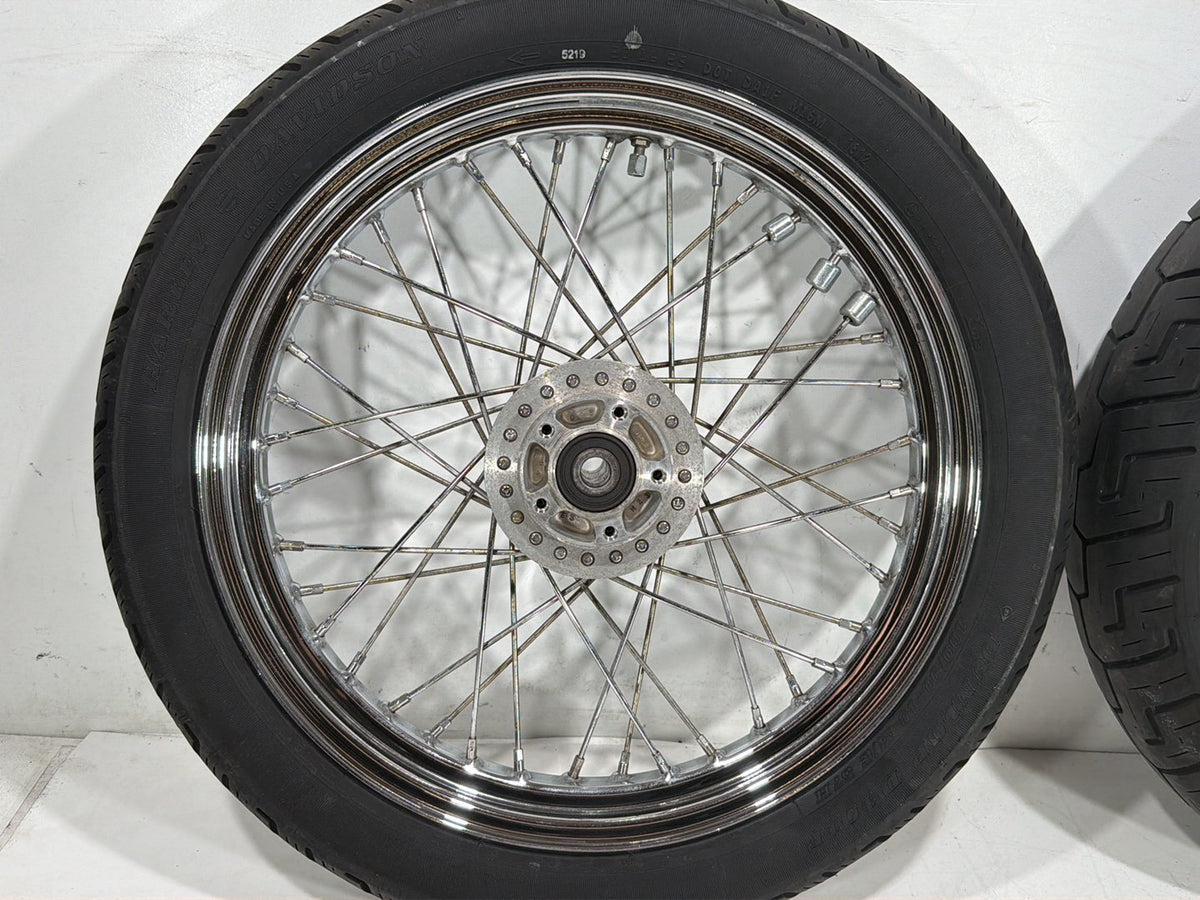 2005 Harley Sportster 1200 XL1200R OEM Front Rear Wheel Rim Tire Spoked 16" 19"