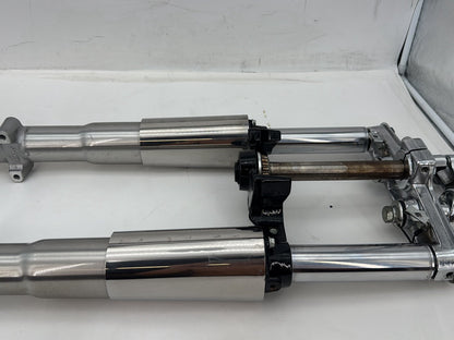 2007 Harley Softail Heritage Classic FLSTC OEM Front Triple Tree Set & LH RH Fork Legs Sliders