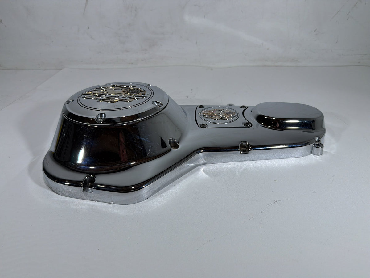2004 Harley Electra Glide Touring Ultra OEM Outer Primary Clutch Cover FLAME