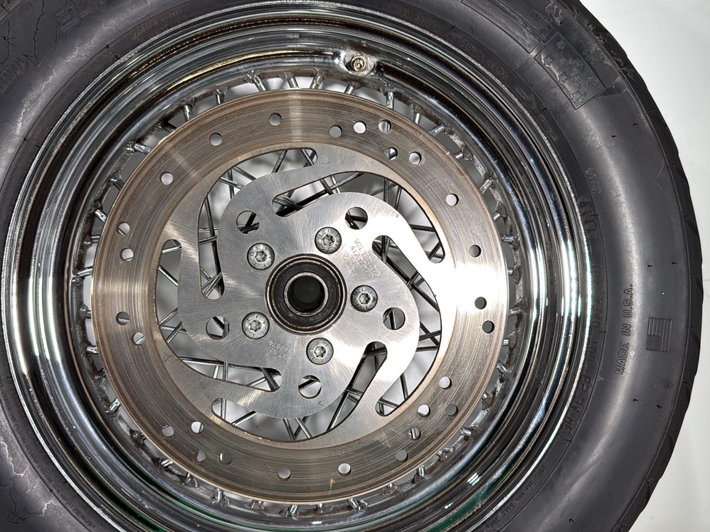 2005 Harley Touring FLHRCI Road King Classic OEM Front Rear Wheel Rim Tire Spoked