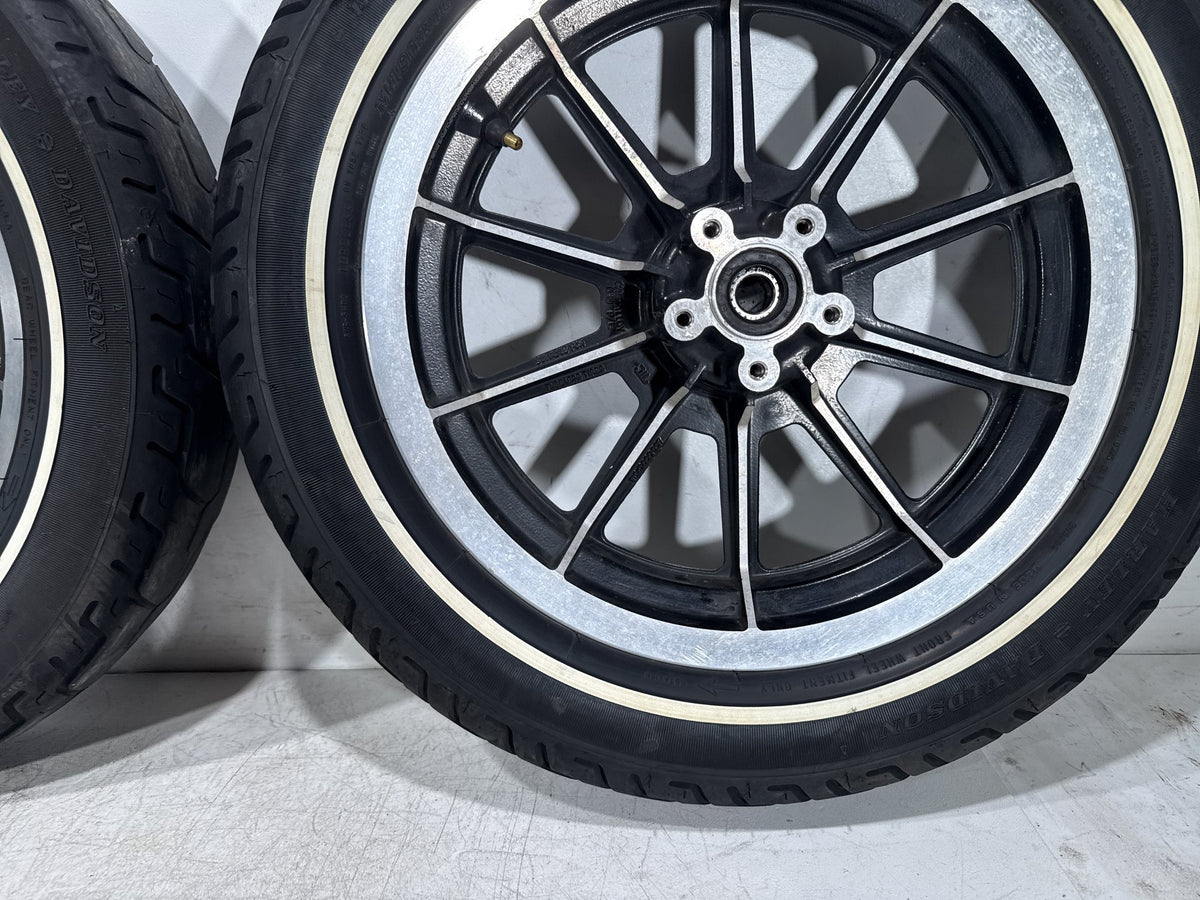 1995 Harley Electra Glide Touring FLHT Front & Rear Wheel Rim Tire MT90B16 16"