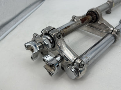 2009 Harley Sportster 1200 Low OEM Front Triple Tree Set LH RH Fork Legs Sliders
