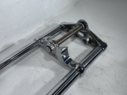 2003 Harley Dyna Wide Glide FXDWG OEM Front Triple Tree Set & LH RH Fork Legs Sliders