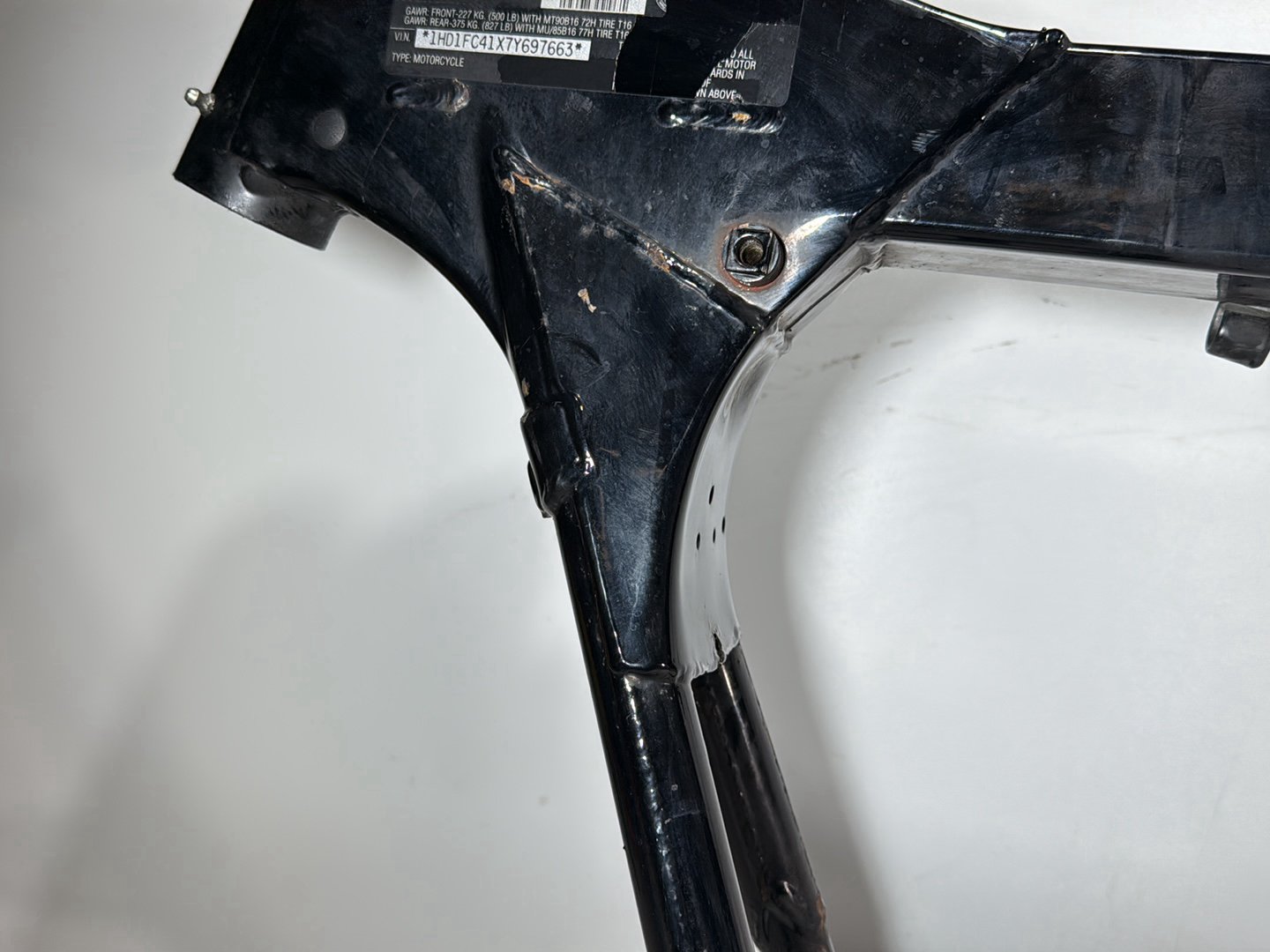 2007 Harley Touring FLHTCU Electra Glide Ultra OEM Body Main Frame Chassis CLN CLR