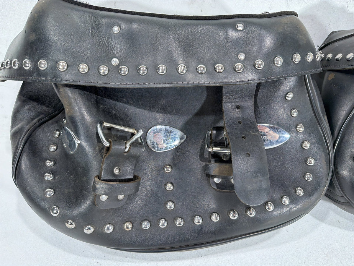 1997 Harley Heritage Softail Classic Rear Left Right Saddlebags Luggage Leather