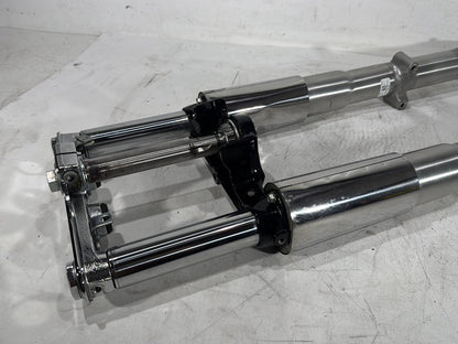 2013 Harley Heritage Softail Classic FLSTC OEM Front Triple Tree Set & LH RH Fork Legs Sliders