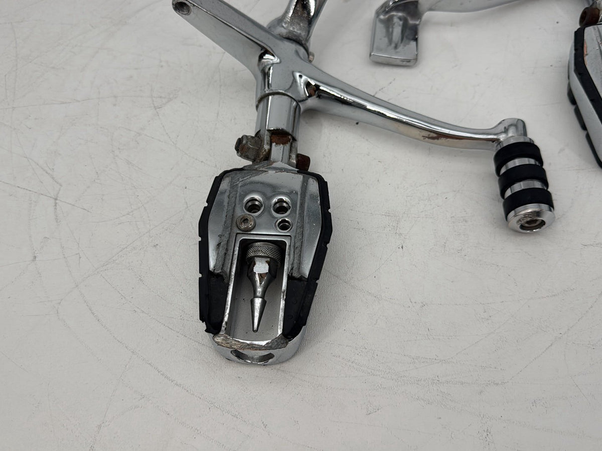09 Harley Sportster 1200 Low Left Right Foot Brake Control Pegs Kuryakyn Zombie