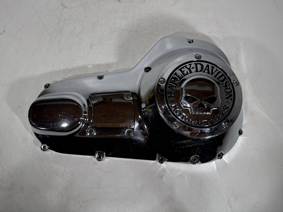 2001 Harley Electra Glide Touring Classic OEM Outer Primary Clutch Cover SKULL