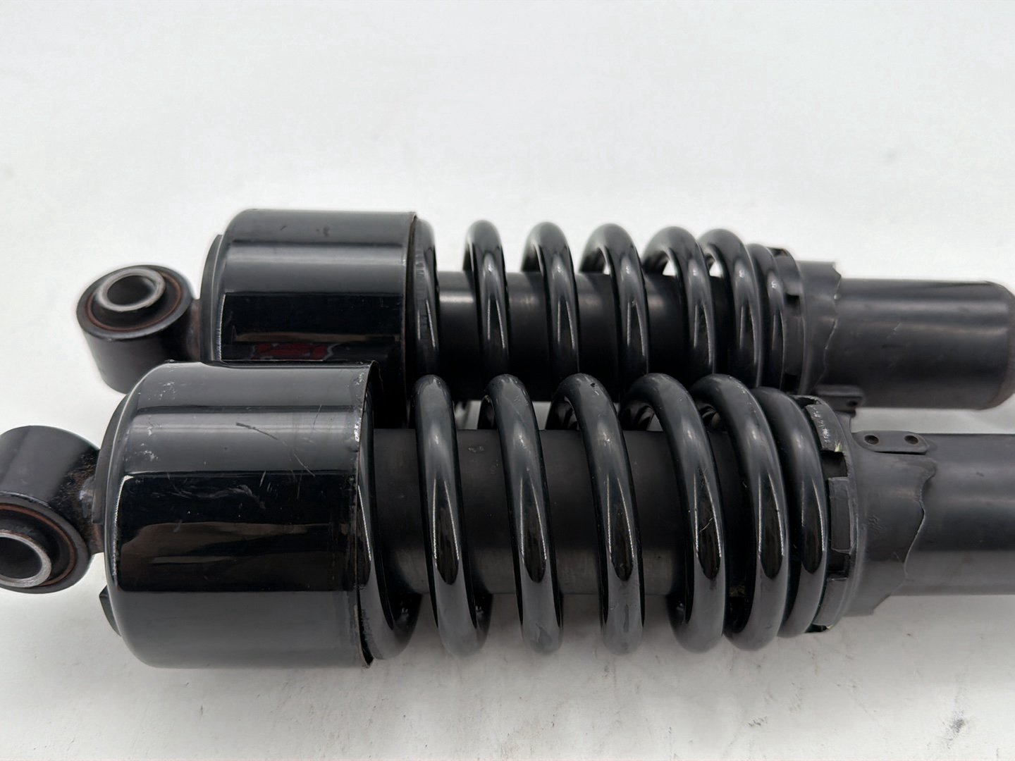 2008 Harley Dyna Fat Bob FXDF Rear Left Right Shock Absorbers BURLY 12"