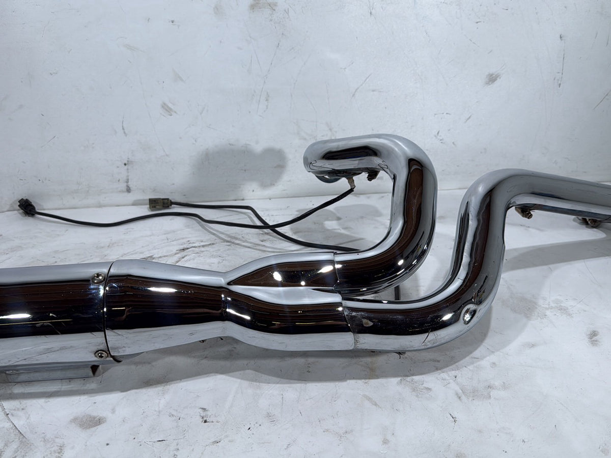 11 Harley Street Glide Touring Exhaust Header Pipe Muffler 2 into 1 NO Bracket