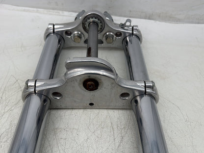 2007 Harley Dyna Street Bob FXDBI OEM Front Triple Tree Set & LH RH Fork Legs Sliders