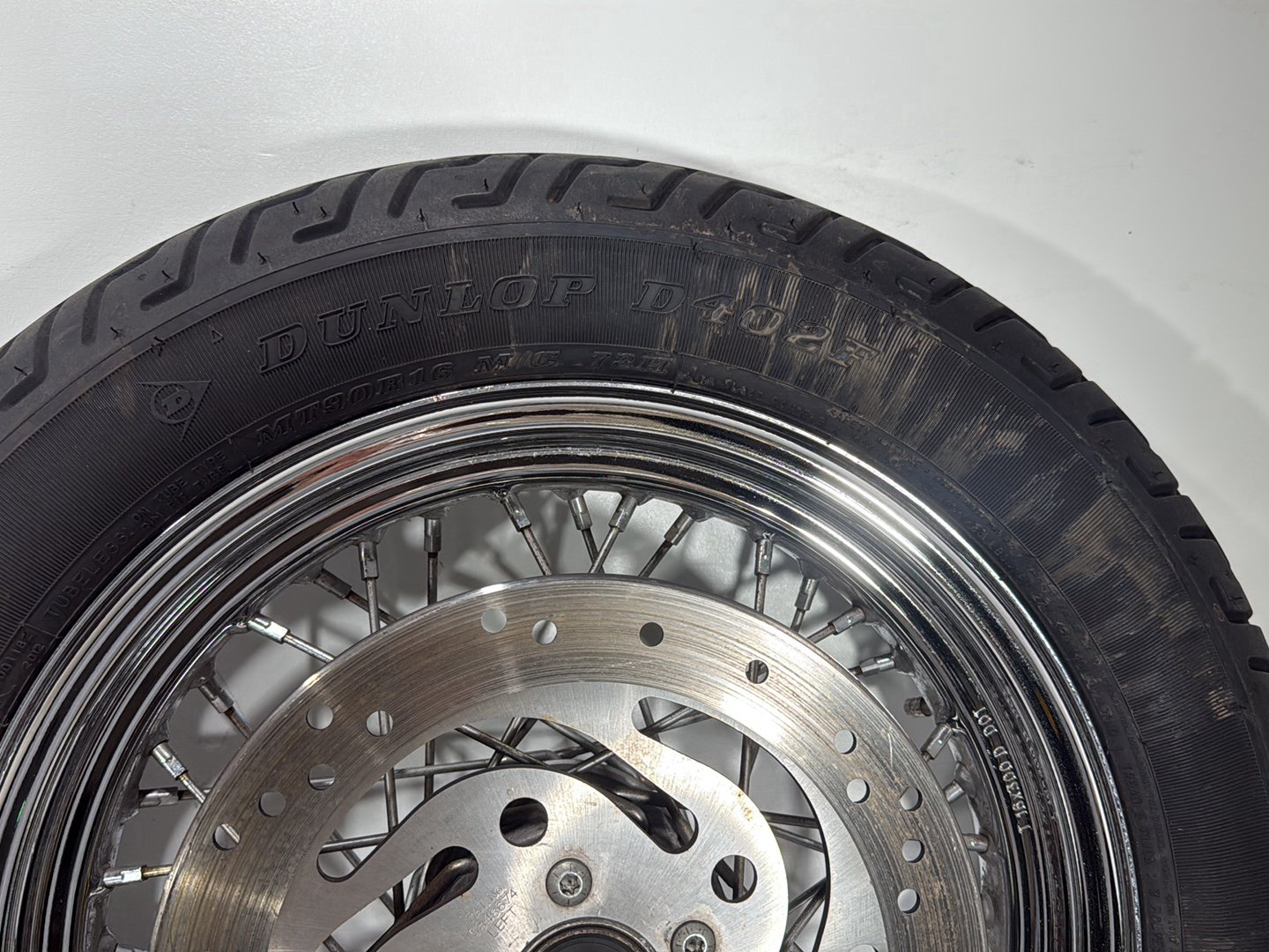 2006 Harley Softail FLSTCI Heritage Classic OEM Front Rear Wheel Rim Tire Spoked