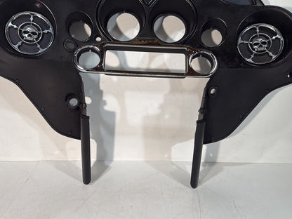 2007 - 2012 Harley-Davidson Touring Street Glide Front Inner Batwing Fairing Cover w/ Speaker SKULL covers Trim