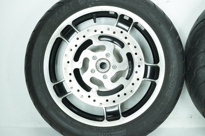 2008 - 2013 Harley-Davidson Touring Electra Police Front & Rear Wheel Rim Tire 41285-09