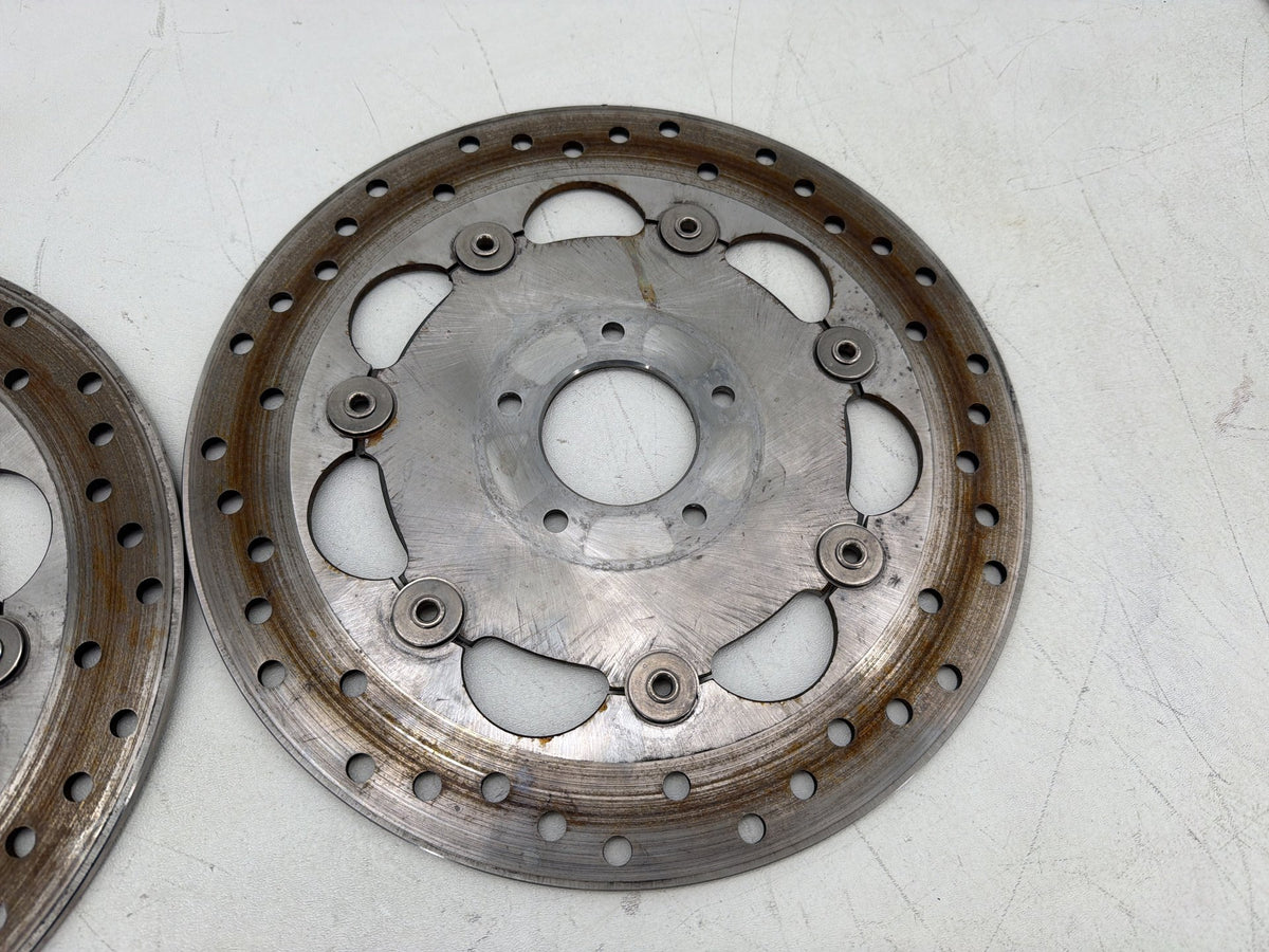 2016 Harley Dyna Fat Bob FXDF 103 OEM Front Brake Rotors Disc Pair
