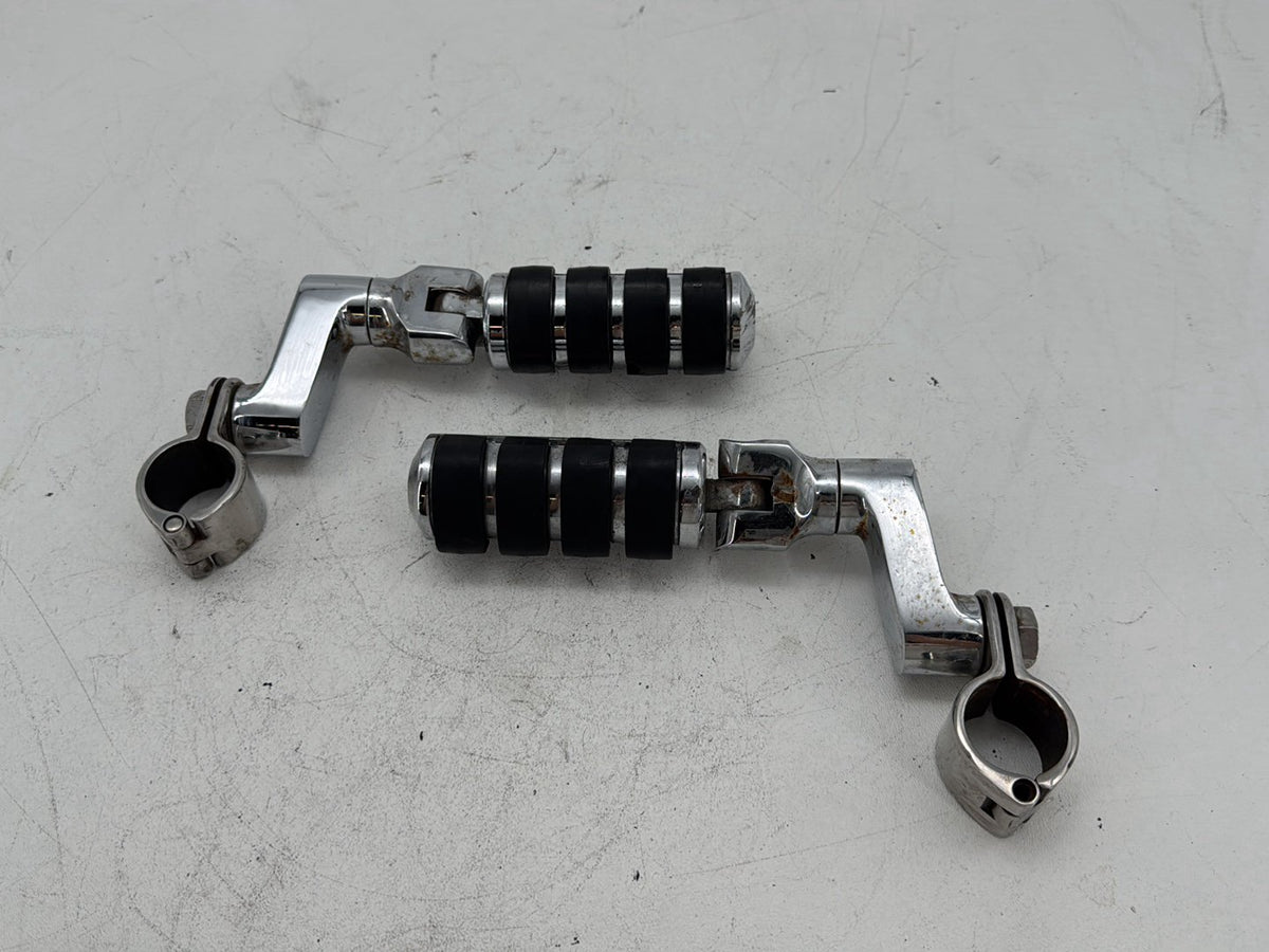 96 Harley Road King Touring Police Front Right Left Highway Foot Pegs Kuryakyn