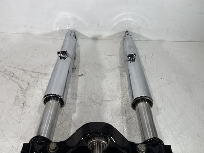 2007 Harley Touring FLHTC Electra Glide Classic OEM Front Triple Tree Set & LH RH Fork Legs Sliders