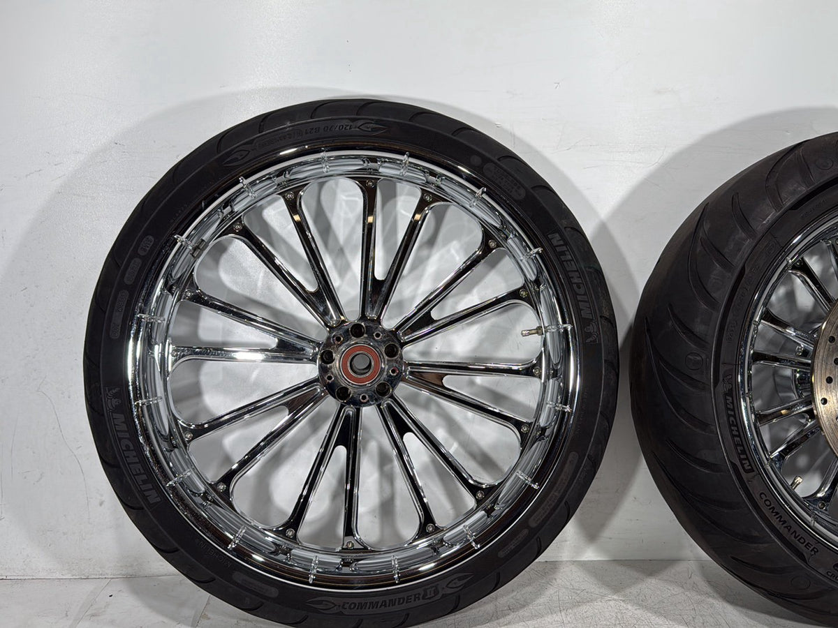 2009 Harley Road Glide Touring FLTR OEM Front & Rear Wheel Rim Tire