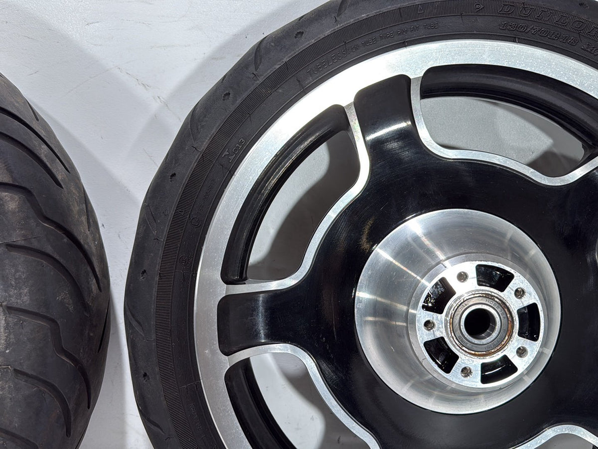 13 Harley Street Glide Touring OEM Front & Rear Wheel Rim Tire AIRSTRIKE 16" 18"