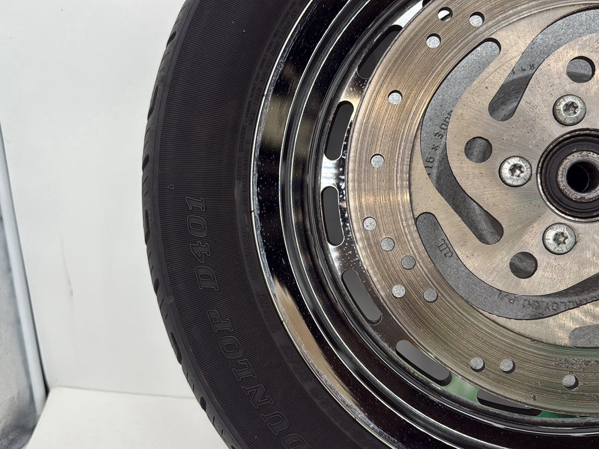 2003 Harley Sportster XL1200C 1200 Anniversary OEM Rear Wheel Rim Tire 130/90B16