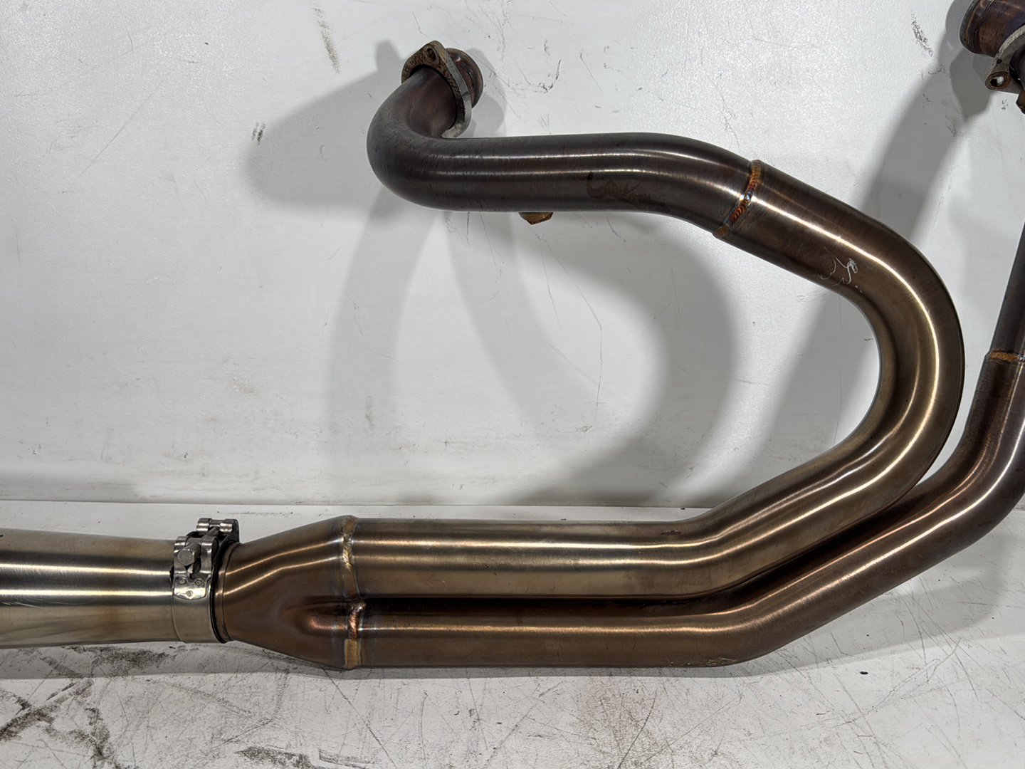 2004 Harley Dyna Super Glide FXDI OEM Exhaust Header Pipes Muffler