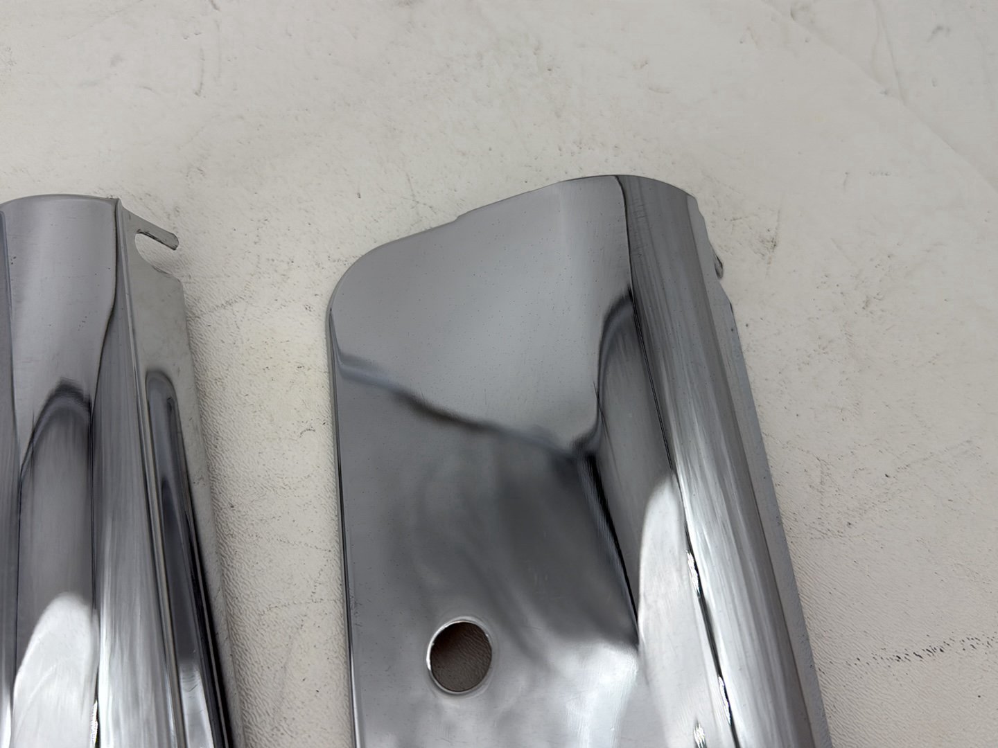 2002 Harley Heritage Softail Classic FLSTC OEM Front Left Right Fork Tube Slider Guard Covers