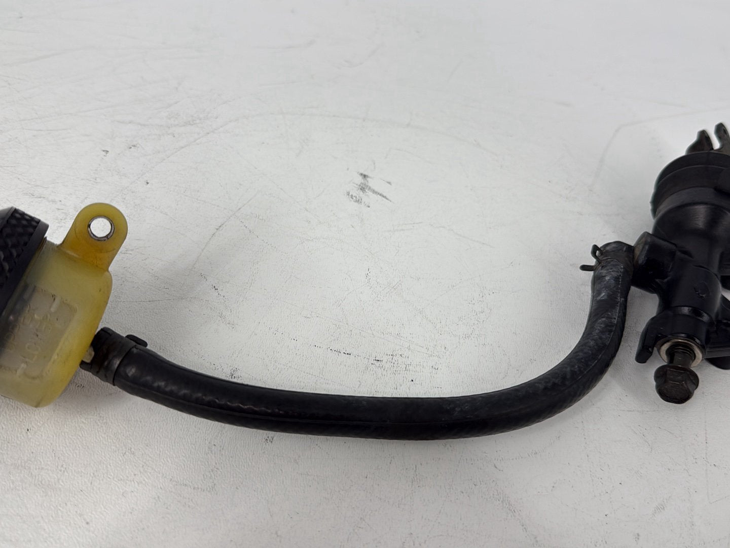 2005 Harley Sportster XL883C 883 Custom OEM Rear Brake Master Cylinder Bottle Brake Line