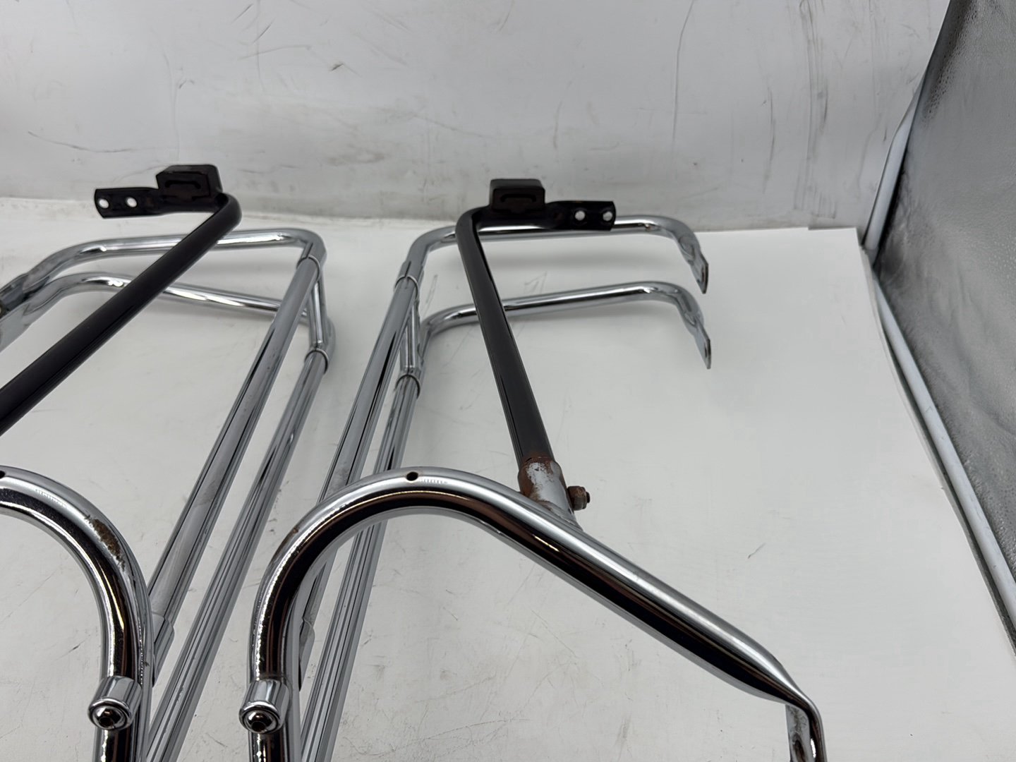 2007 Harley Touring FLHTP Electra Glide Police OEM Rear Left Right Saddlebag Guard Rails Bar