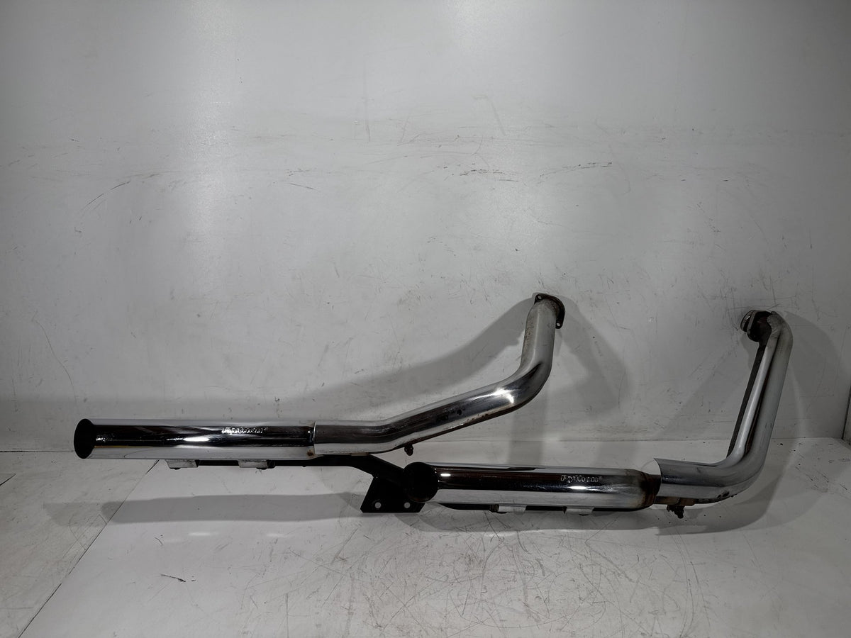 2002 Harley Heritage Softail Classic FLSTC Exhaust Header Pipes Muffler PYTHON