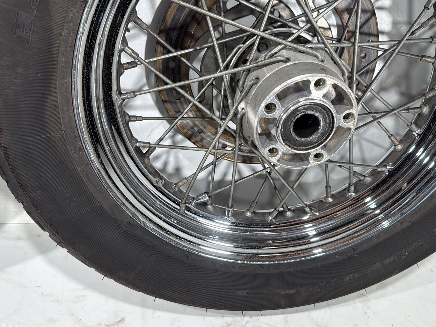 2004 Harley Road King Touring Classic OEM Front Rear Wheel Rim Tire Spoked 16"