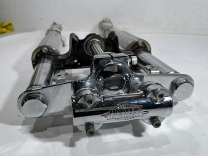 2011 Harley Heritage Softail Classic FLSTC OEM Front Triple Tree Set & LH RH Fork Legs Sliders