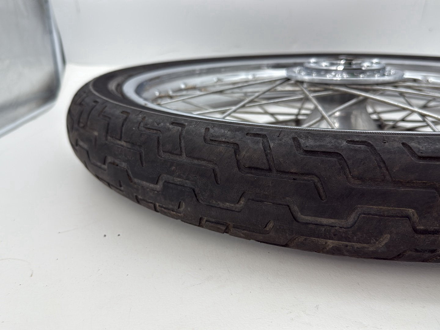 1993 Harley Sportster XLH883H Hugger 883 OEM Front Wheel Rim Tire Spoked