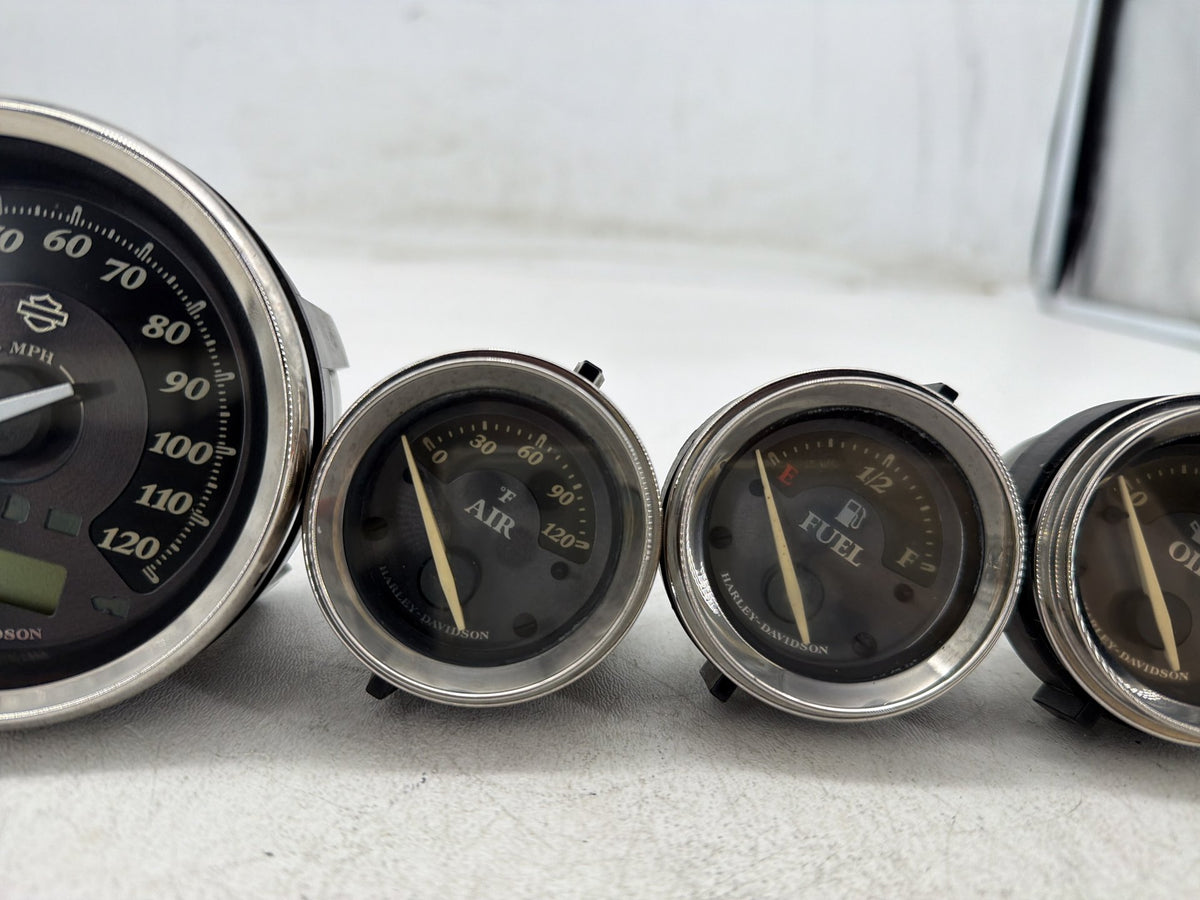 2012 Harley Electra Glide Touring OEM Air Oil Volt Fuel Tacho Speedo Gauges 77K