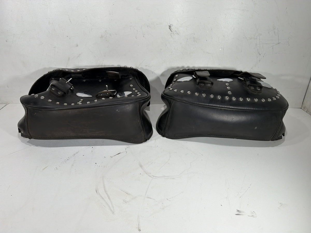 1997 Harley Heritage Softail Classic Rear Left Right Saddlebags Luggage Leather