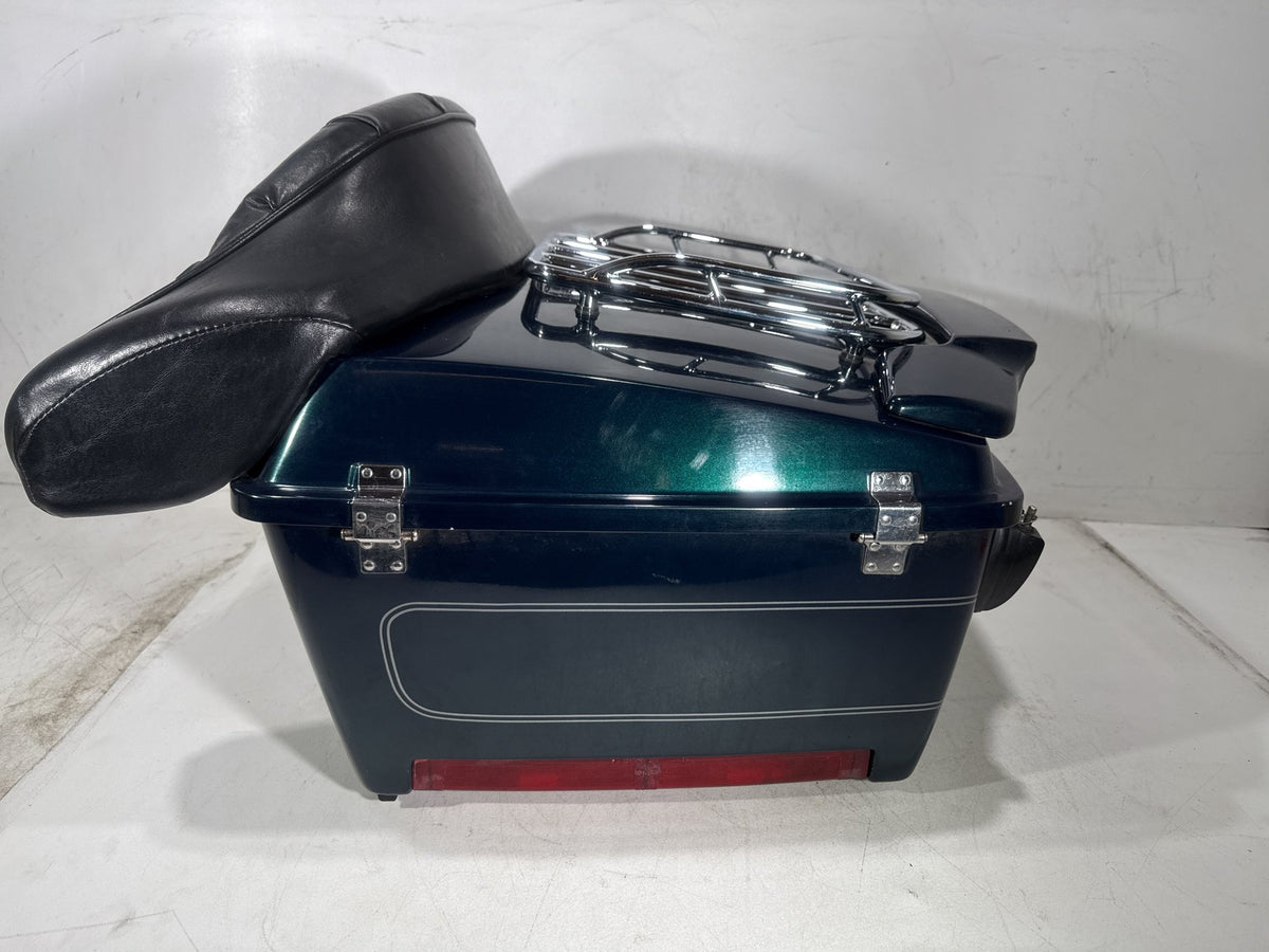 01 Harley Electra Glide Touring Classic OEM Pass Backrest Tour Pak Luggage NOKey