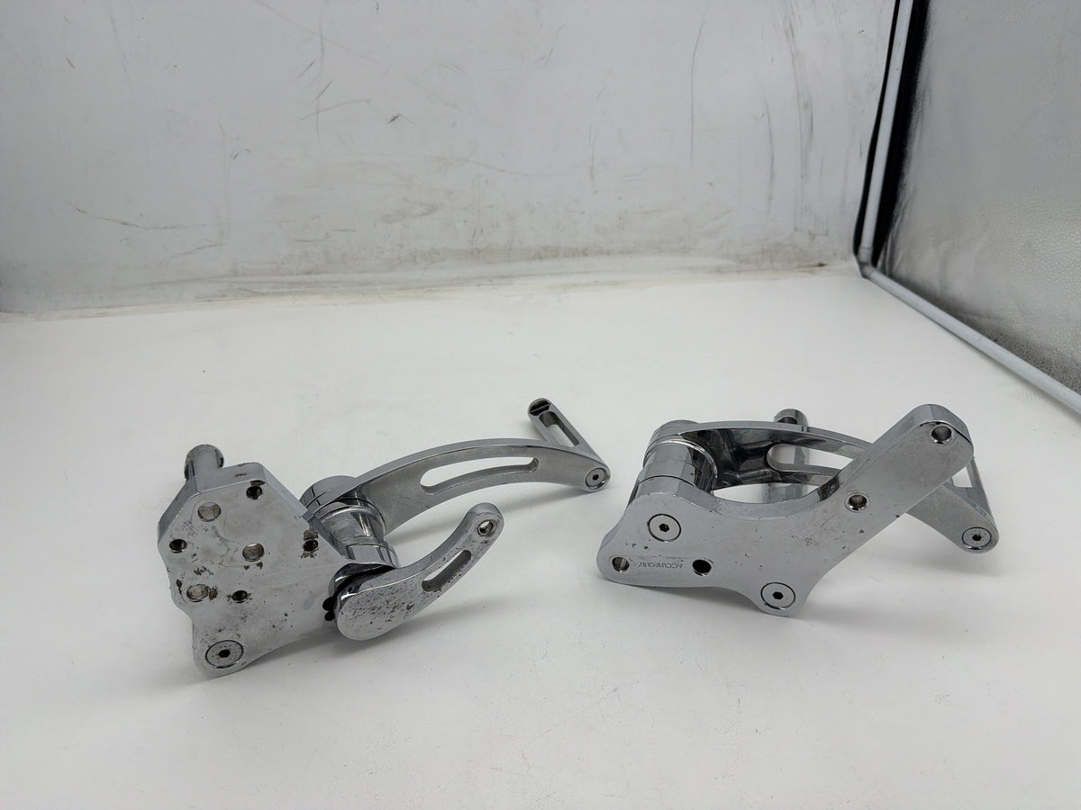 1994 Harley Softail Custom Left Right Foot Brake Control Pegs Kuryakyn Slotted