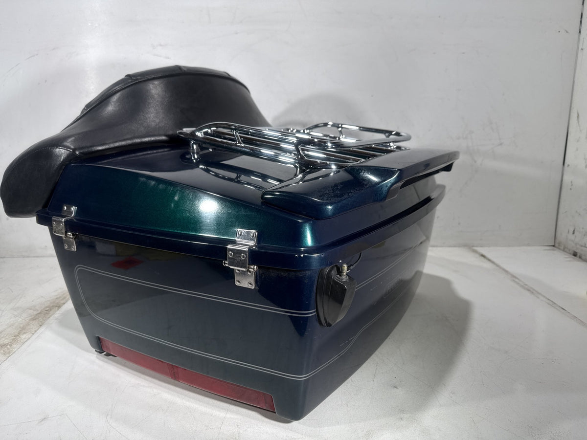 01 Harley Electra Glide Touring Classic OEM Pass Backrest Tour Pak Luggage NOKey
