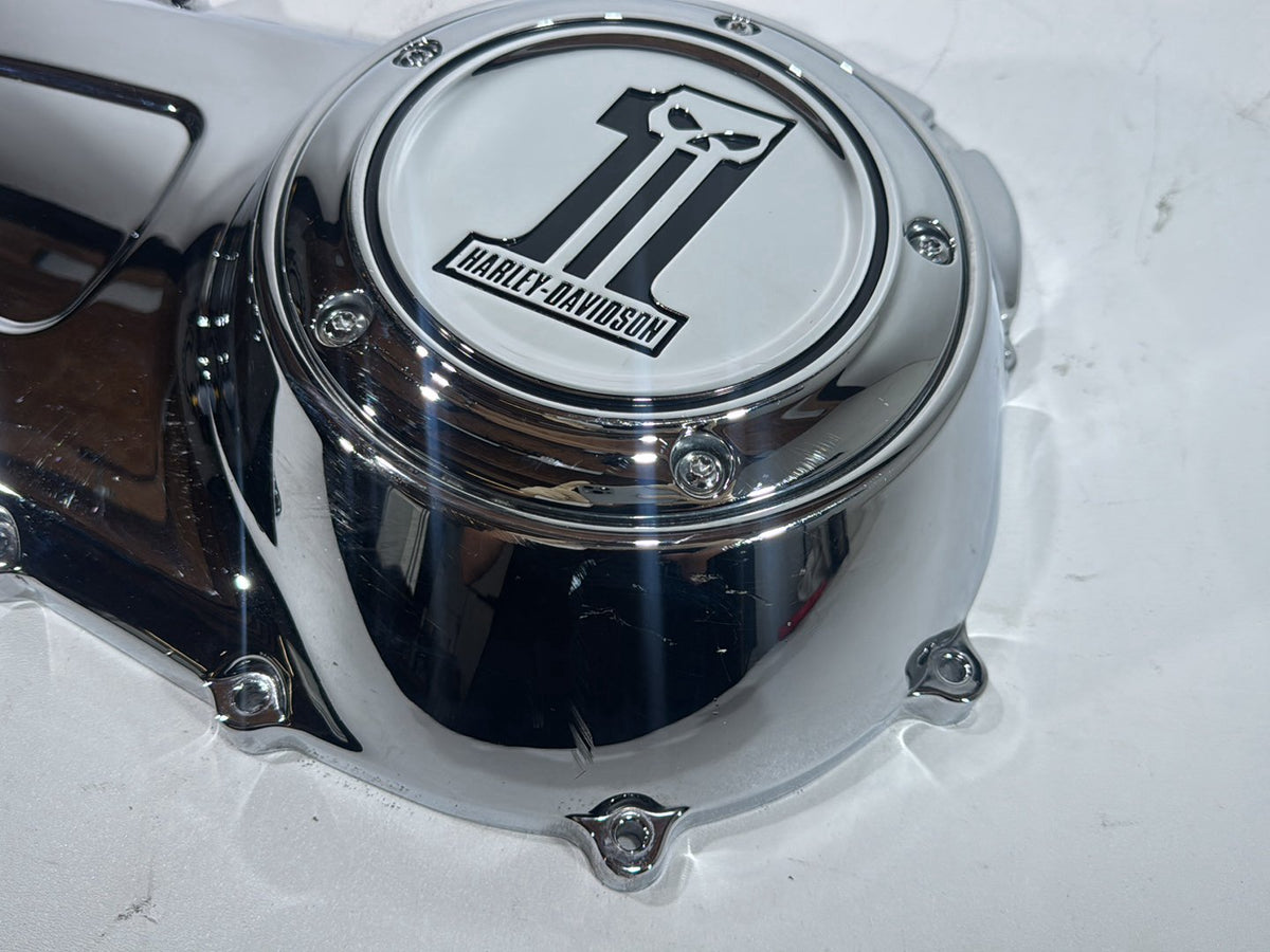 14 Harley Electra Glide Touring Screamin Eagle Outer Primary Clutch Cover Skull
