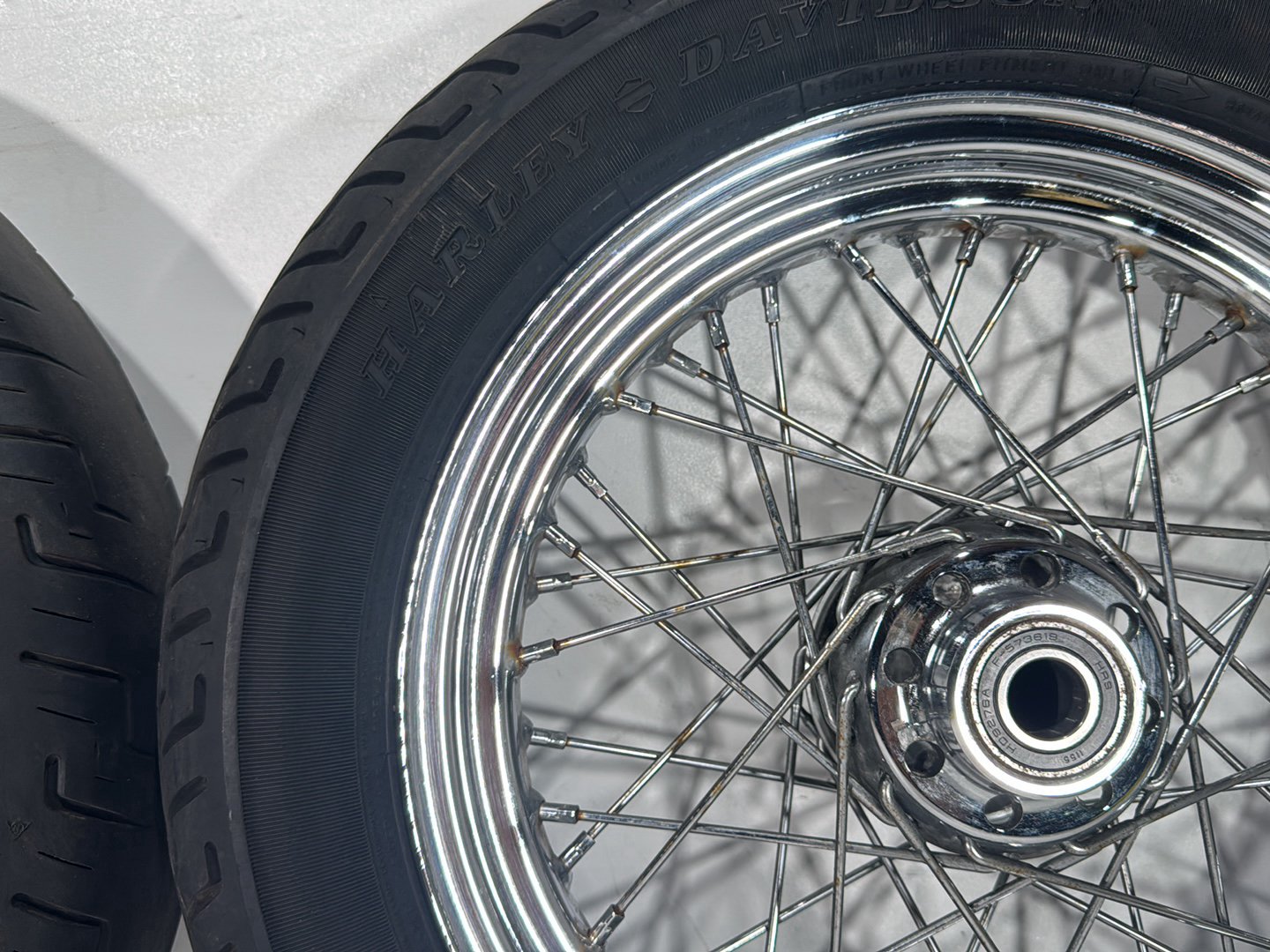 2013 Harley Heritage Softail Classic FLSTC OEM Front Rear Wheel Rim Tire Spoked