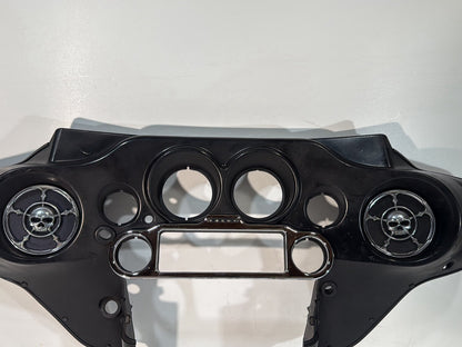 2007 - 2012 Harley-Davidson Touring Street Glide Front Inner Batwing Fairing Cover w/ Speaker SKULL covers Trim
