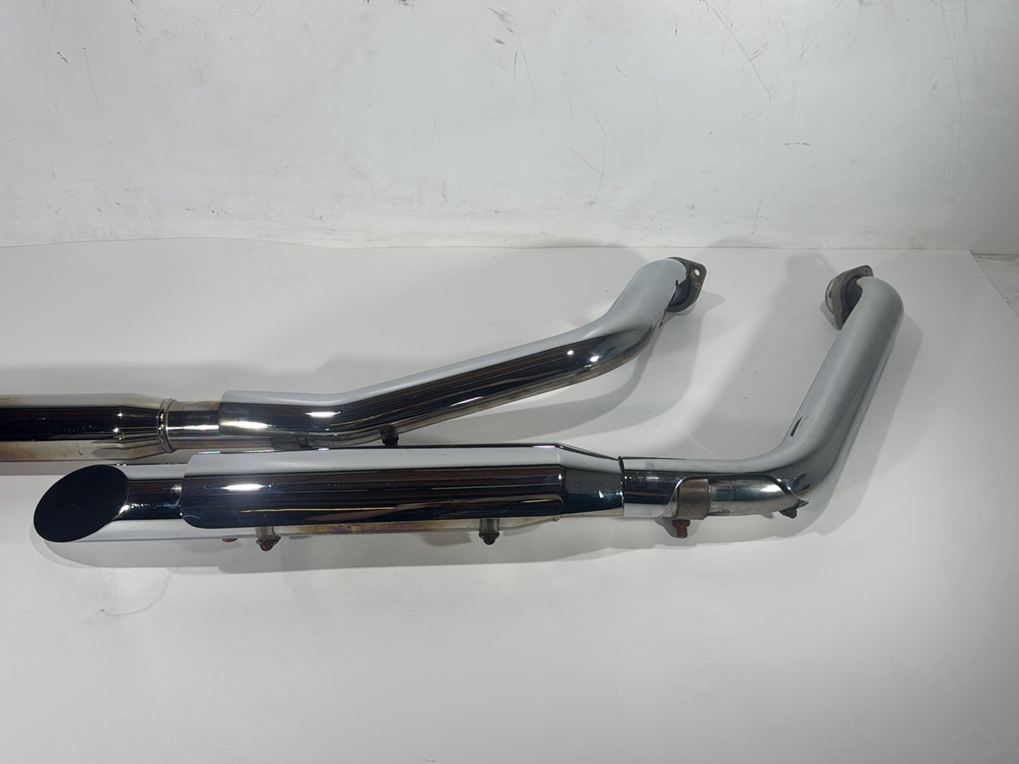 2004 Harley Softail FLSTC Heritage Classic OEM Exhaust Header Pipes Muffler