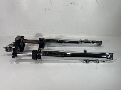 2003 Harley Electra Glide Touring Ultra FLHTCUI OEM Front Triple Tree Set & LH RH Fork Legs Sliders