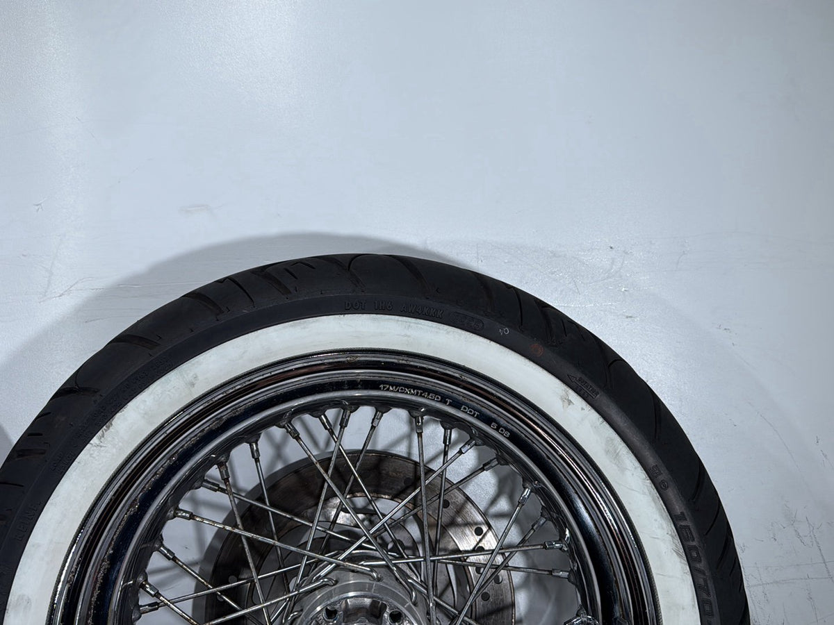 2007 Harley Dyna Street Bob FXDB OEM Front Rear Wheel Rim Tire Spoked