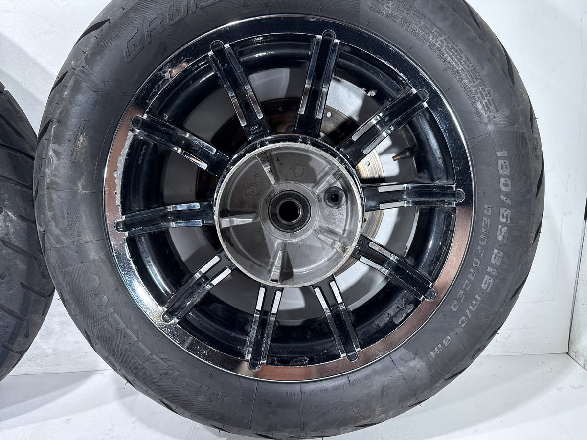 2014 Harley Electra Glide Touring OEM Front & Rear Wheel Rim Tire ABS 16" 17"