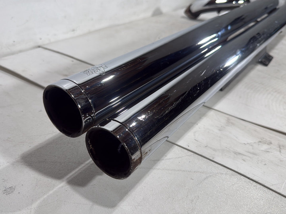 2005 Harley Softail Fat Boy FLSTF OEM Exhaust Header Pipes Vance & Hines