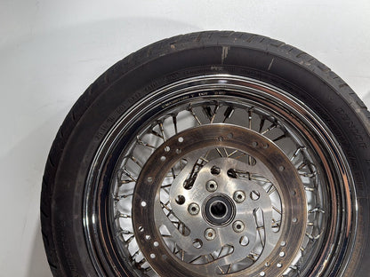 2007 Harley Dyna Street Bob FXDBI OEM Front Rear Wheel Rim Tire Spoked